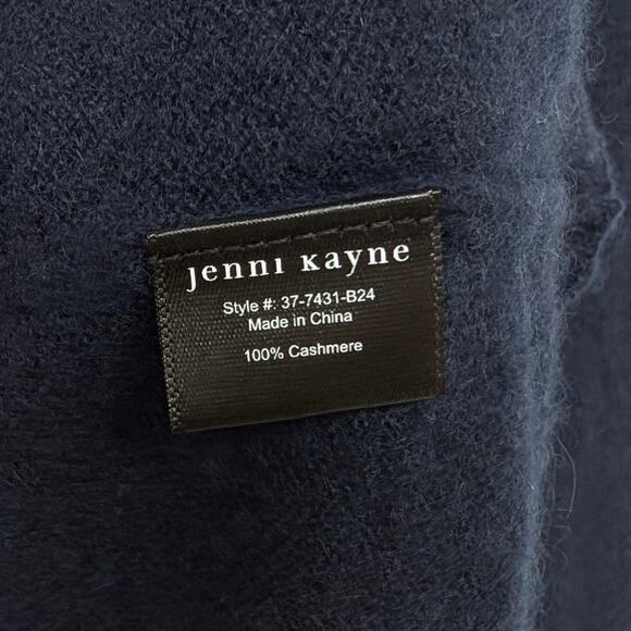 Jenni Kayne Flynn Navy 100% Cashmere V neck Long Sleeve Sweater, size XS - Picture 8 of 9